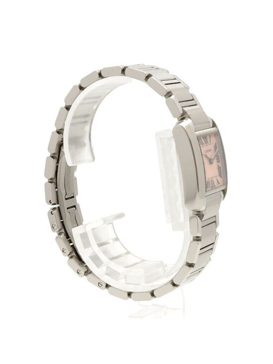 Cartier Tank Francaise SM Pink Dial Watch main image 7